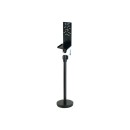 Winco SMSD-16K Black Stanchion Mount Universal Sanitizer/Soap Dispenser addl-2