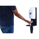 Winco SMSD-16K Black Stanchion Mount Universal Sanitizer/Soap Dispenser addl-3