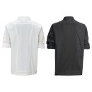 Winco UNF-12KM Black Chef Jacket with Roll-Tab Sleeves, M addl-1