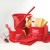 Winco UPP-10R Red Plastic Utility Pail with Pour Spout, 10 Qt. addl-1