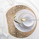 Home Details Round Gold Moon Laser Cut Placemat 15" addl-1