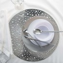 Home Details Round Silver Moon  Laser Cut Placemat 15" addl-1