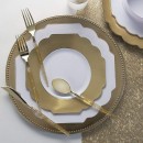 Luxe Party Gold Beaded Plastic Charger Plate 13" addl-2