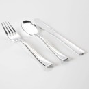 Luxe Party Classic Silver Premium Plastic Combo Cutlery Set, 36 Pieces addl-1