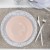 Luxe Party Blush Silver Rim Round Plastic Dinner Plate 10.25"- 10 pcs addl-2