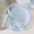 Luxe Party Ice Blue with Silver Rim Round Plastic Dinner Plate 10.25"- 10 pcs addl-3