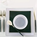 Luxe Party Emerald and Gold Two Tone Plastic Cutlery Set - 32 pcs addl-1