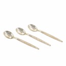 Luxe Party Gold Glitter Two Tone Plastic Serving Spoon/Fork Set addl-1