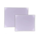 Luxe Party Square Lavender Silver Rim Dinner Plates 10.5" - 10 pcs addl-1