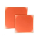 Luxe Party Orange Gold Rim Square Dinner Plates 10.5" - 10 pcs addl-2