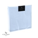 Luxe Party Ice Blue with Silver Stripe Beverage Napkins - 20 pcs addl-1