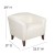 Flash Furniture 111-1-WH-GG HERCULES Imperial Series White Leather Chair addl-1