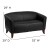 Flash Furniture 111-2-BK-GG HERCULES Imperial Series Black Leather Love Seat addl-1