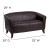 Flash Furniture 111-2-BN-GG HERCULES Imperial Series Brown Leather Love Seat addl-1