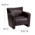Flash Furniture 222-1-BN-GG HERCULES Majesty Series Brown Leather Chair addl-1