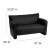 Flash Furniture 222-2-BK-GG HERCULES Majesty Series Black Leather Love Seat addl-1