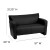 Flash Furniture 222-2-BK-GG HERCULES Majesty Series Black Leather Love Seat addl-1