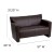 Flash Furniture 222-2-BN-GG HERCULES Majesty Series Brown Leather Love Seat addl-1