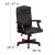 Flash Furniture 801L-LF0005-BK-LEA-GG Martha Washington Black Leather Executive Swivel Chair addl-1