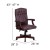 Flash Furniture 801L-LF0019-BY-LEA-GG Martha Washington Burgundy Leather Executive Swivel Chair addl-1