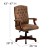 Flash Furniture 802-BRN-GG Bomber Brown Classic Executive Swivel Office Chair with Arm addl-1