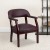 Flash Furniture B-Z105-LF19-LEA-GG Burgundy Leather Luxurious Conference Chair addl-2