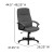 Flash Furniture BT-134A-GY-GG Gray Fabric Upholstered High Back Executive Swivel Office Chair addl-1