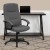 Flash Furniture BT-134A-GY-GG Gray Fabric Upholstered High Back Executive Swivel Office Chair addl-3