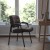 Flash Furniture BT-1404-BN-GG Brown Leather Guest/Reception Chair with Black Frame Finish addl-2