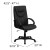 Flash Furniture BT-238-BK-GG Executive Swivel Black Leather Chair addl-1
