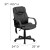 Flash Furniture BT-2690P-GG High Back Massaging Black Leather Executive Office Chair addl-1