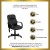 Flash Furniture BT-2690P-GG High Back Massaging Black Leather Executive Office Chair addl-2