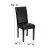 Flash Furniture BT-350-BK-LEA-023-GG Black Leather Upholstered Parsons Chair addl-1