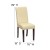 Flash Furniture BT-350-IVORY-050-GG Ivory Leather Upholstered Parsons Chair addl-1