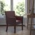 Flash Furniture BT-353-BURG-GG Burgundy Leather Executive Side Chair or Reception Chair with Mahogany Legs addl-2