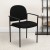 Flash Furniture BT-516-1-BK-GG Black Steel Stacking Chair with Arms addl-2