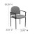 Flash Furniture BT-516-1-GY-GG Gray Steel Stacking Chair with Arms addl-1