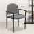 Flash Furniture BT-516-1-GY-GG Gray Steel Stacking Chair with Arms addl-2