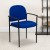 Flash Furniture BT-516-1-NVY-GG Navy Blue Steel Stacking Chair with Arms addl-2