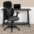 Flash Furniture BT-6001-GYBK-GG High Back Gray and Black Mesh Task Chair with Adjustable Arms addl-3