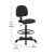 Flash Furniture BT-659-BLK-GG Black Patterned Fabric Ergonomic Drafting Stool addl-1