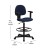 Flash Furniture BT-659-NVY-ARMS-GG Navy Blue Patterned Fabric Ergonomic Drafting Stool with Arms addl-1