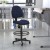 Flash Furniture BT-659-NVY-GG Navy Blue Patterned Fabric Ergonomic Drafting Stool addl-2