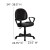 Flash Furniture BT-688-BK-A-GG Black Leather Ergonomic Task Chair with Arms addl-1