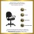 Flash Furniture BT-688-BK-A-GG Black Leather Ergonomic Task Chair with Arms addl-2