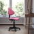 Flash Furniture BT-699-PINK-GG Pink Fabric Ergonomic Task Chair addl-3