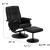 Flash Furniture BT-7600P-MASSAGE-BK-GG Massaging Black Leather Recliner and Ottoman with Leather Wrapped Base addl-1
