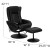 Flash Furniture BT-7672-MASSAGE-BK-GG Massaging Black Leather Recliner and Ottoman with Leather Wrapped Base addl-1