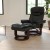 Flash Furniture BT-7821-BK-GG Contemporary Black Leather Recliner and Ottoman with Swiveling Mahogany Wood Base addl-2