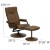 Flash Furniture BT-7862-PALIMINO-GG Contemporary Palimino Leather Recliner and Ottoman with Leather Wrapped Base addl-1